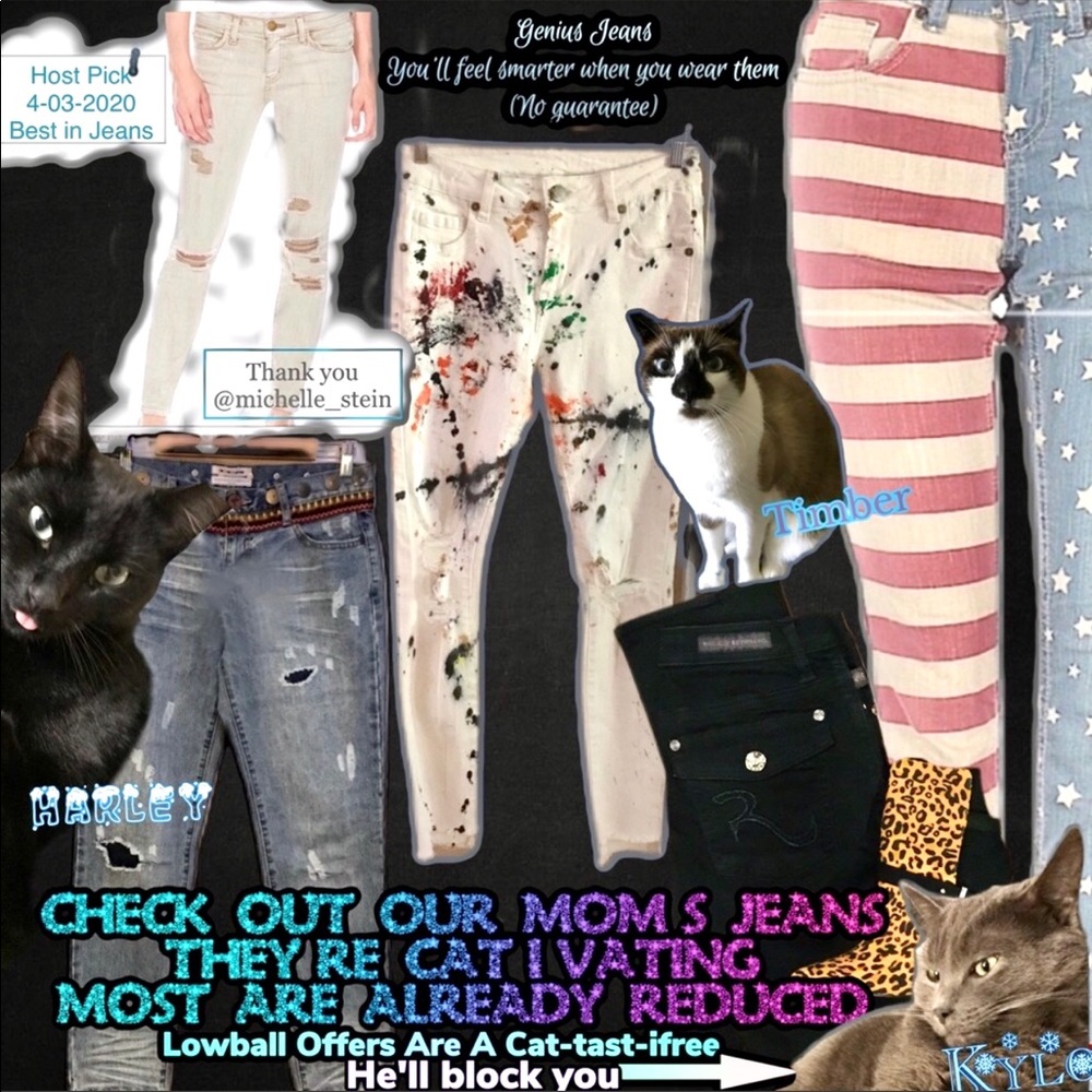 Our Mom's Jeans Are Cat-i-Vating - Come See/Share